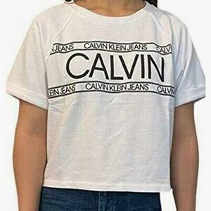 Calvin Klein White Logo Tee
